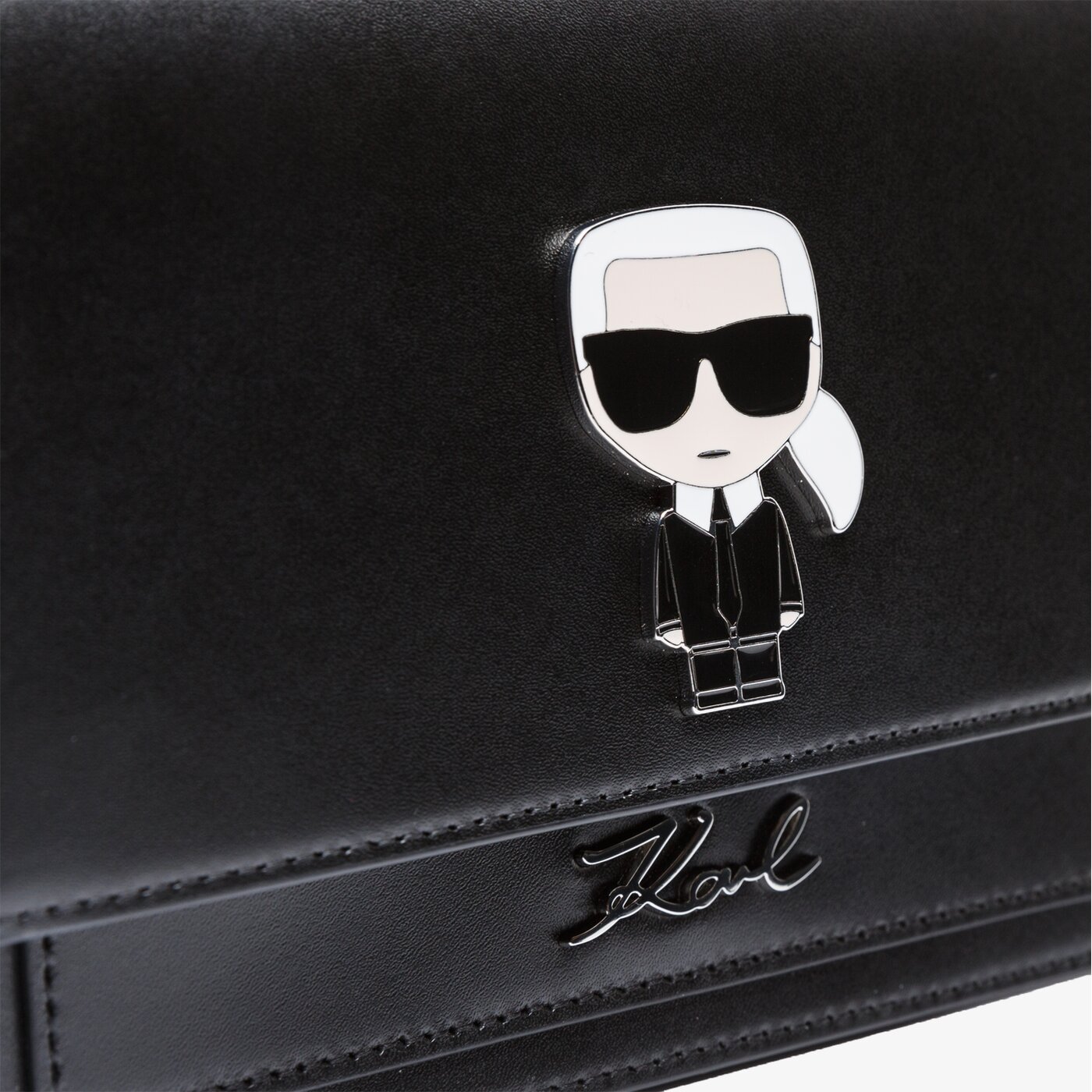 Damska torebka KARL LAGERFELD TOREBKA IKONIK METAL 201w3094999 kolor czarny