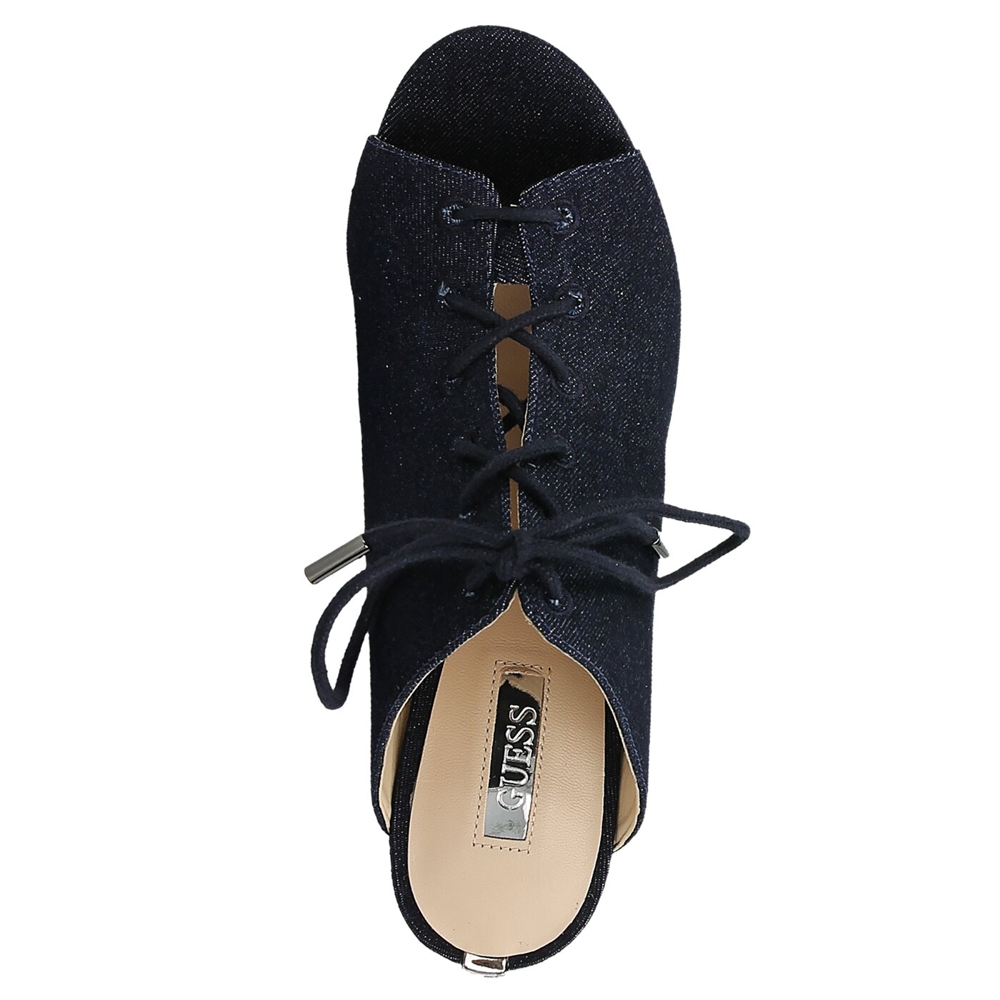 Damskie klapki GUESS EDITT fledi1den06navy kolor granatowy