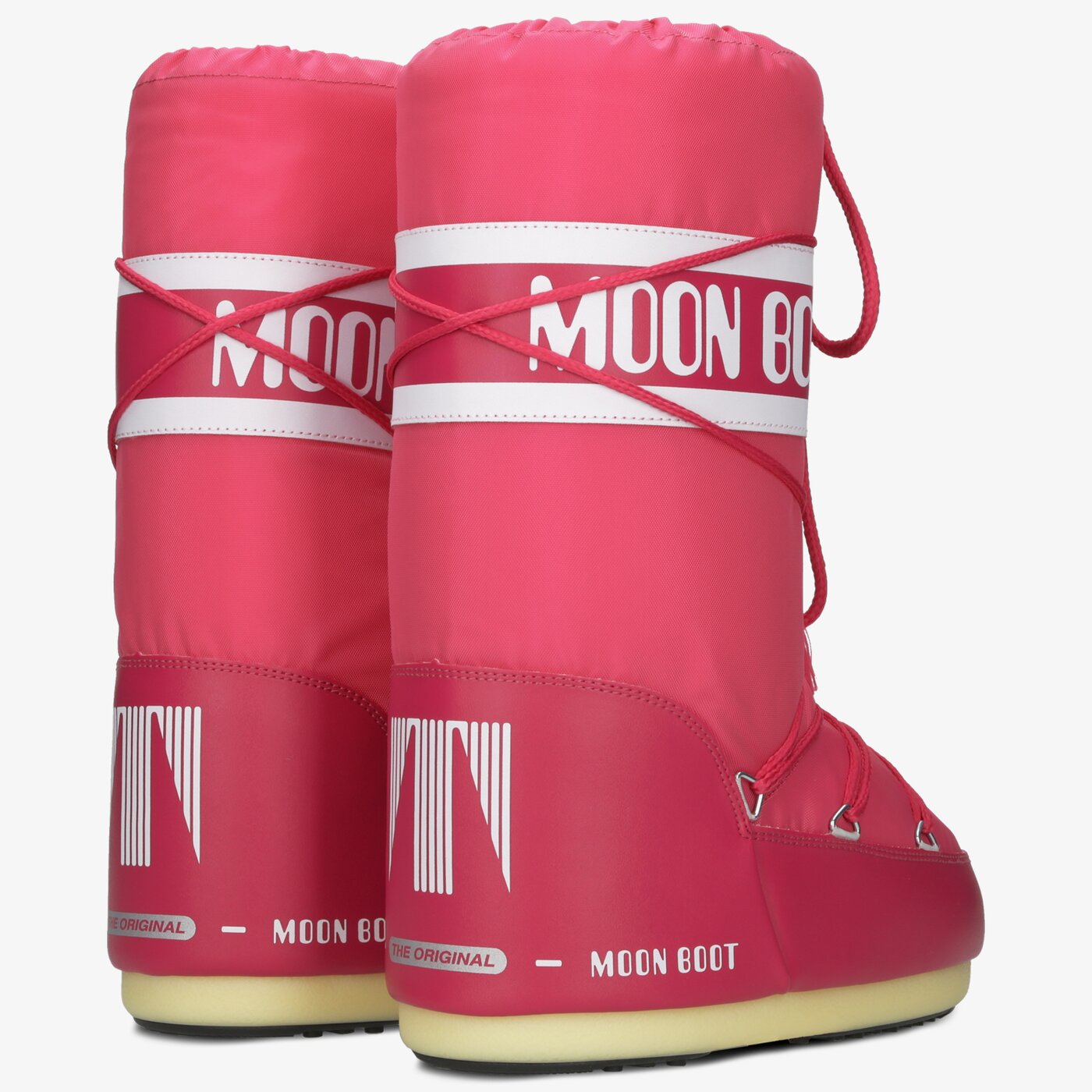 Damskie śniegowce MOON BOOT NYLON 14004400062 kolor różowy