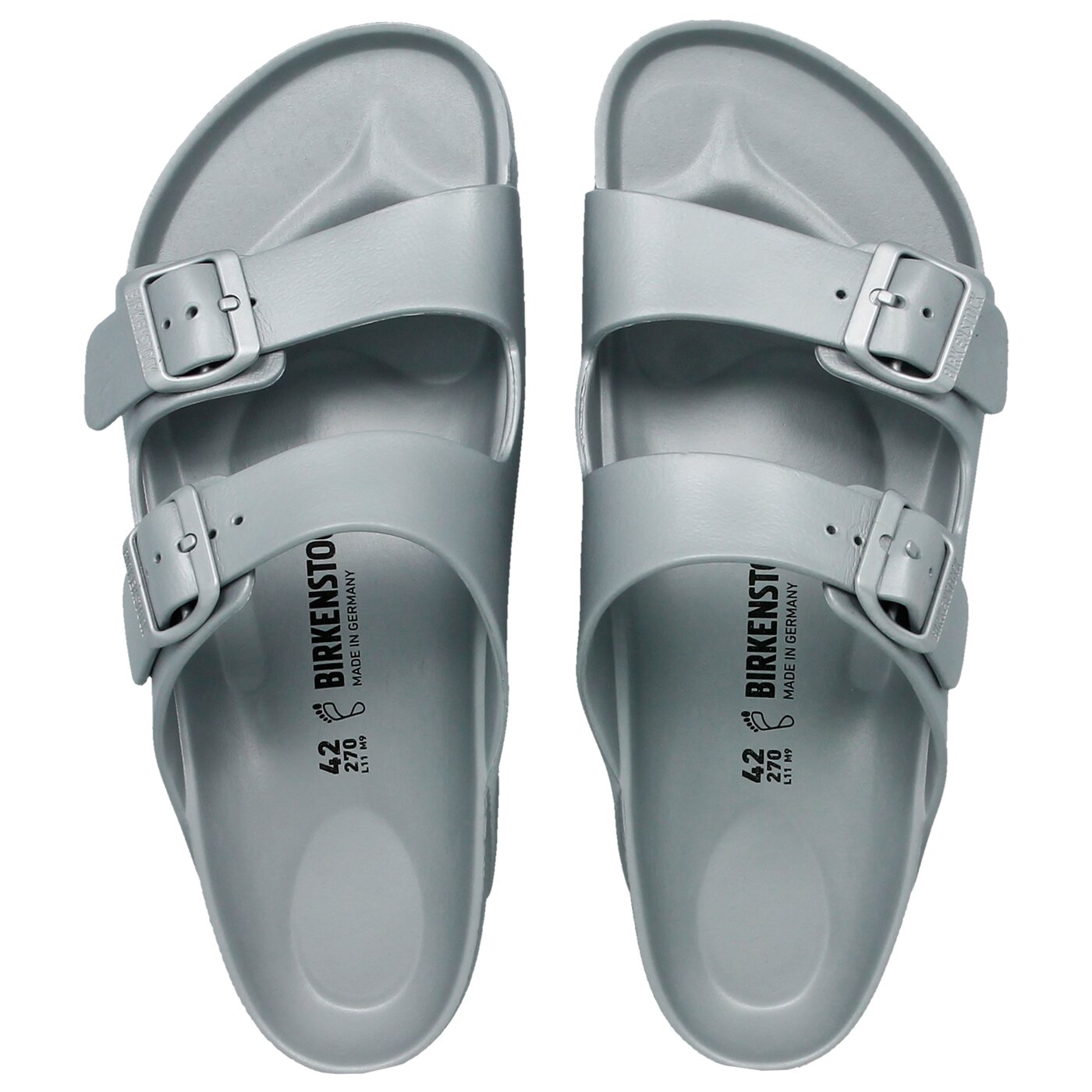 Męskie klapki BIRKENSTOCK ARIZONA EVA  1003490 kolor szary