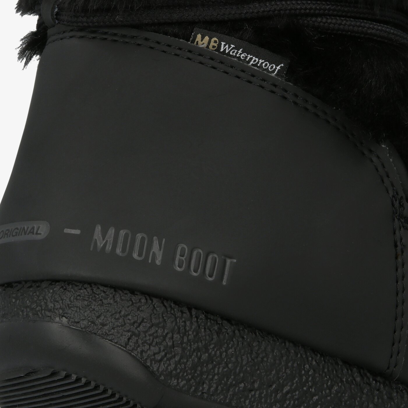 Damskie śniegowce MOON BOOT MONACO LOW FUR WP 2  24009700001 kolor czarny