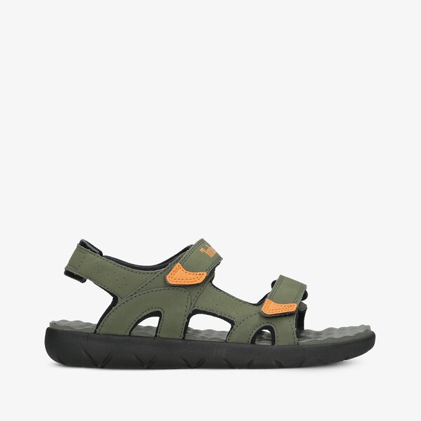 Dziecięce sandały / klapki TIMBERLAND PERKINS ROW 2-STRAP tb0a24mka581 kolor khaki