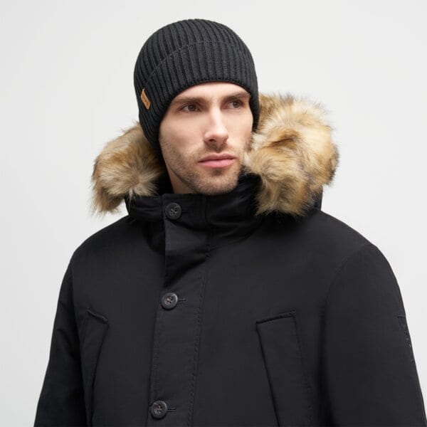 Damska czapka zimowa TIMBERLAND CZAPKA RIB KNIT BEANIE tb0a66520011 kolor czarny