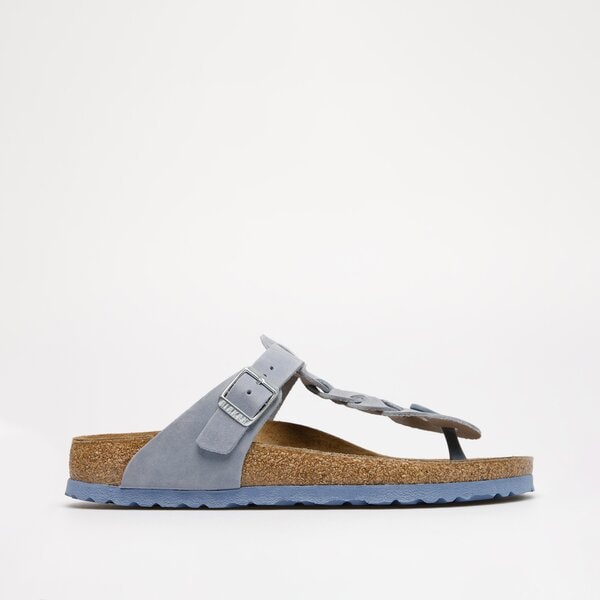 Damskie klapki BIRKENSTOCK GIZEH BRAIDED 1021361 kolor niebieski