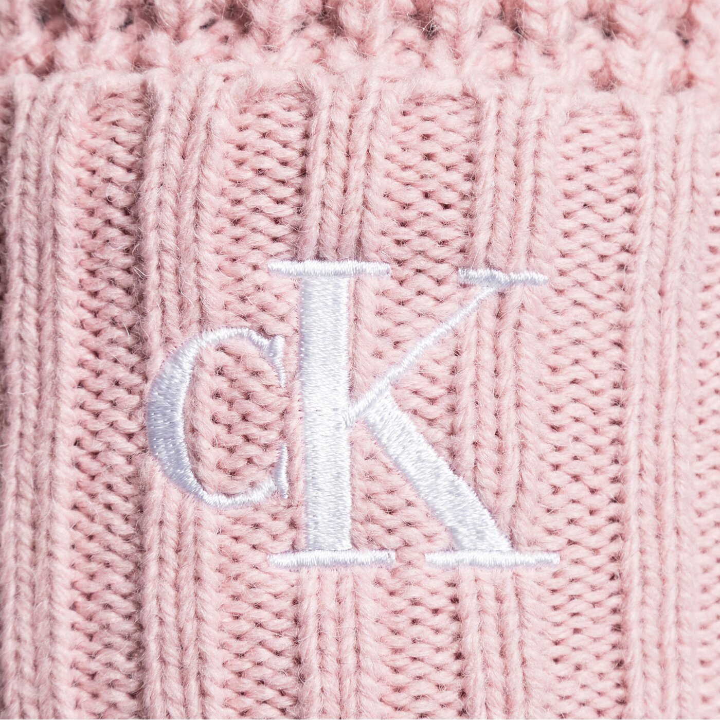 Damska czapka zimowa CALVIN KLEIN CZAPKA WAFFLE BEANIE k60k610124tky kolor różowy