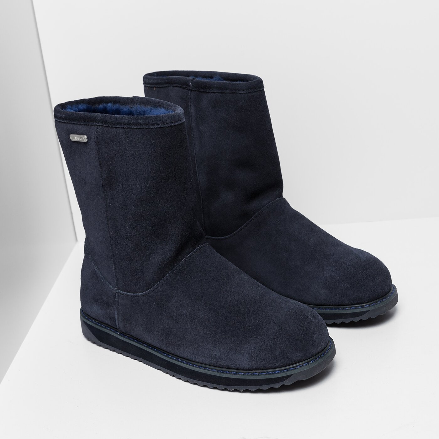 Damskie botki / sztyblety EMU PATERSON CLASSIC LO MIDNIGHT w11590midnight kolor granatowy