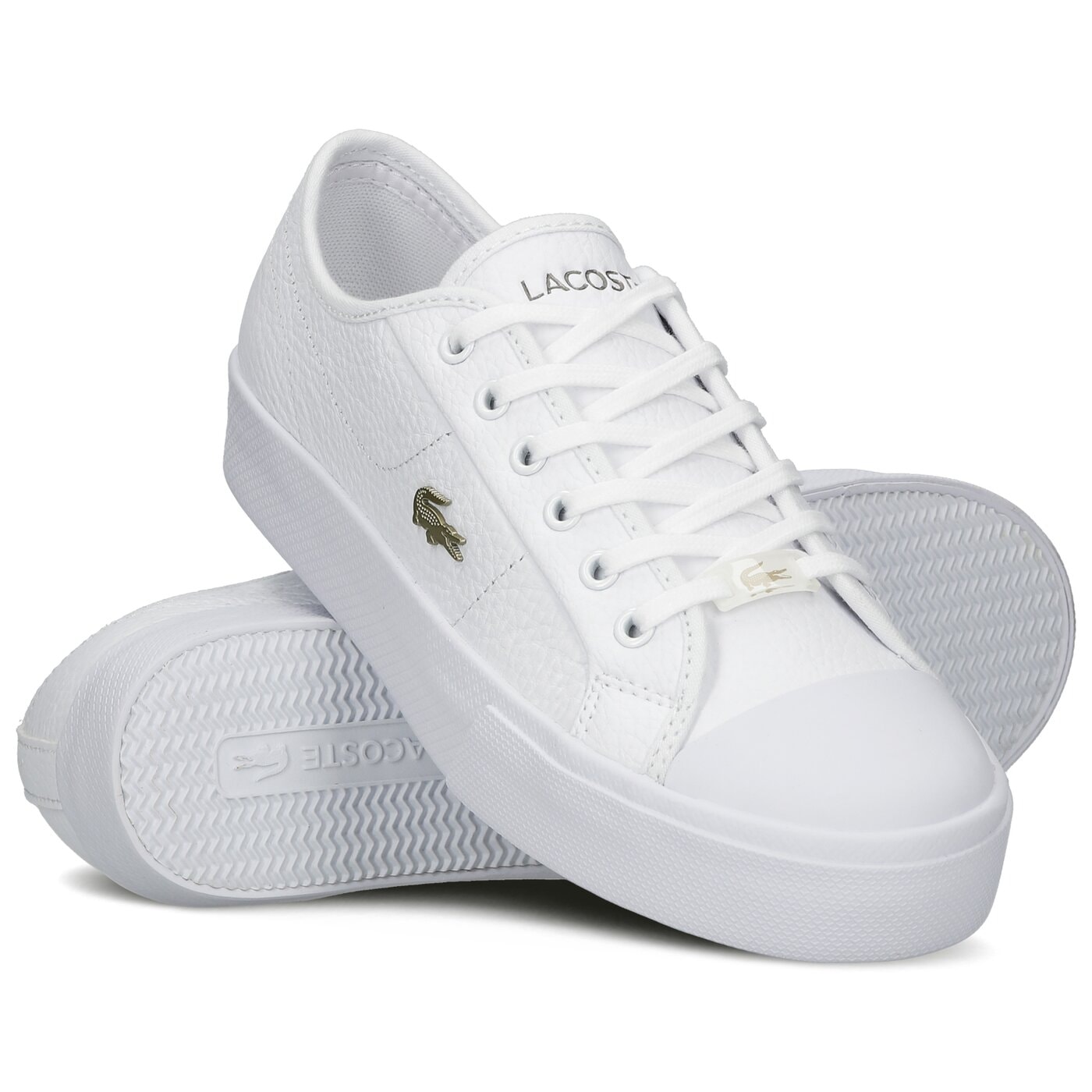 Damskie trampki LACOSTE ZIANE PLUS GRAND 07211CFA 741cfa005421g kolor biały