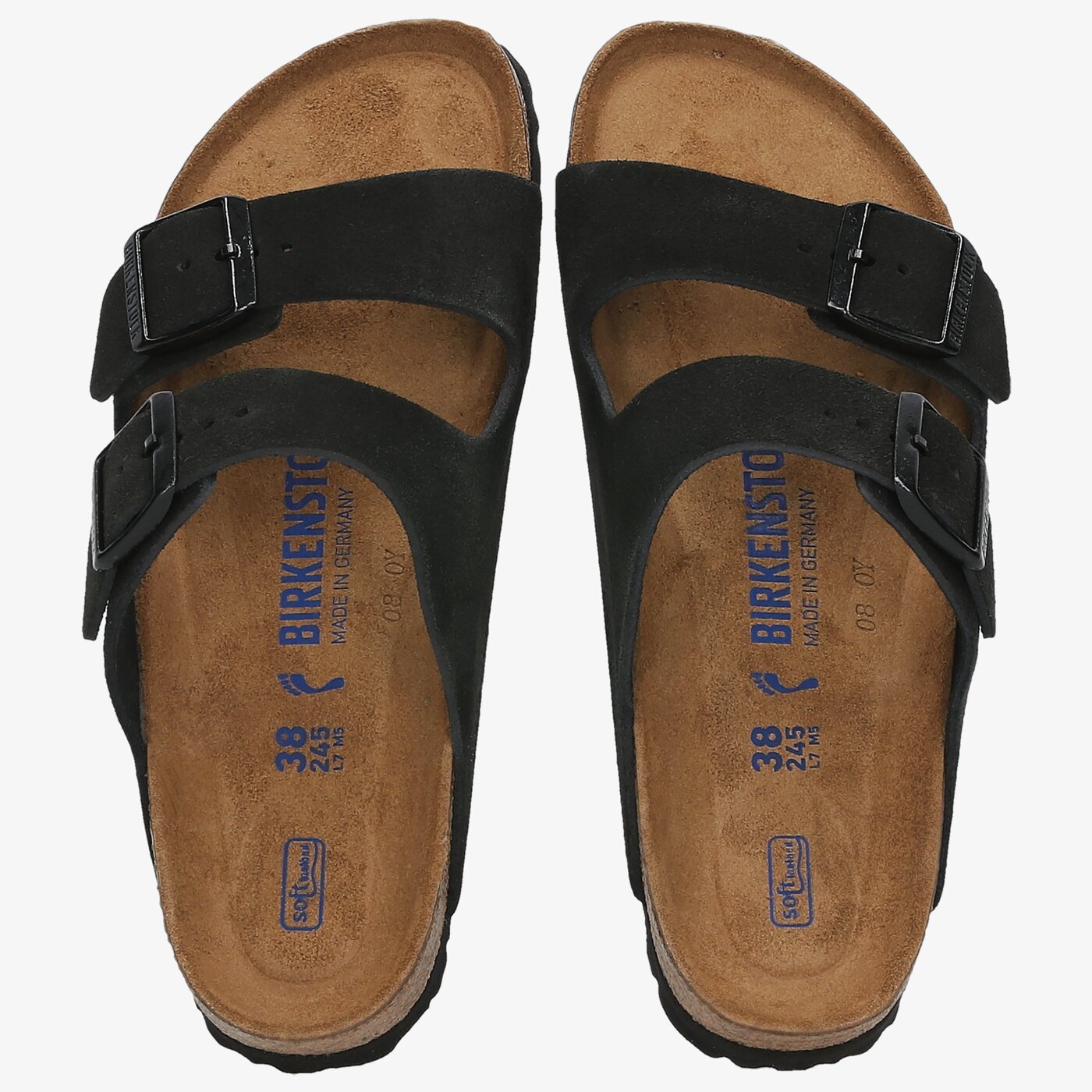 Damskie klapki BIRKENSTOCK ARIZONA SOFT FOOTBED  951323 kolor czarny