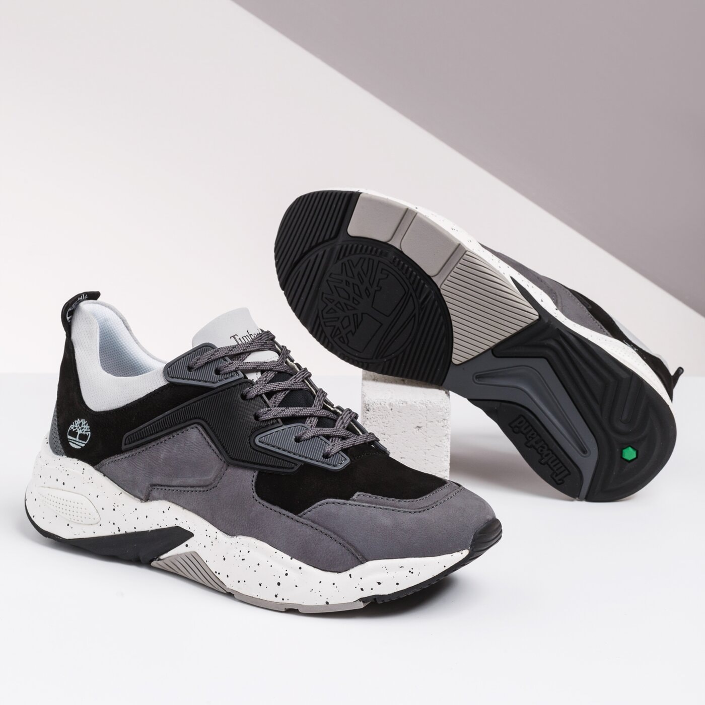 Damskie sneakersy (buty) TIMBERLAND DELPHIVILLE LEATHER SNEAK tb0a27wp0331 kolor czarny