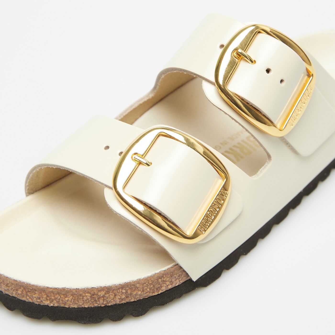 Damskie klapki BIRKENSTOCK ARIZONA BB LENA HS ECRU HEX 1026128 kolor beżowy