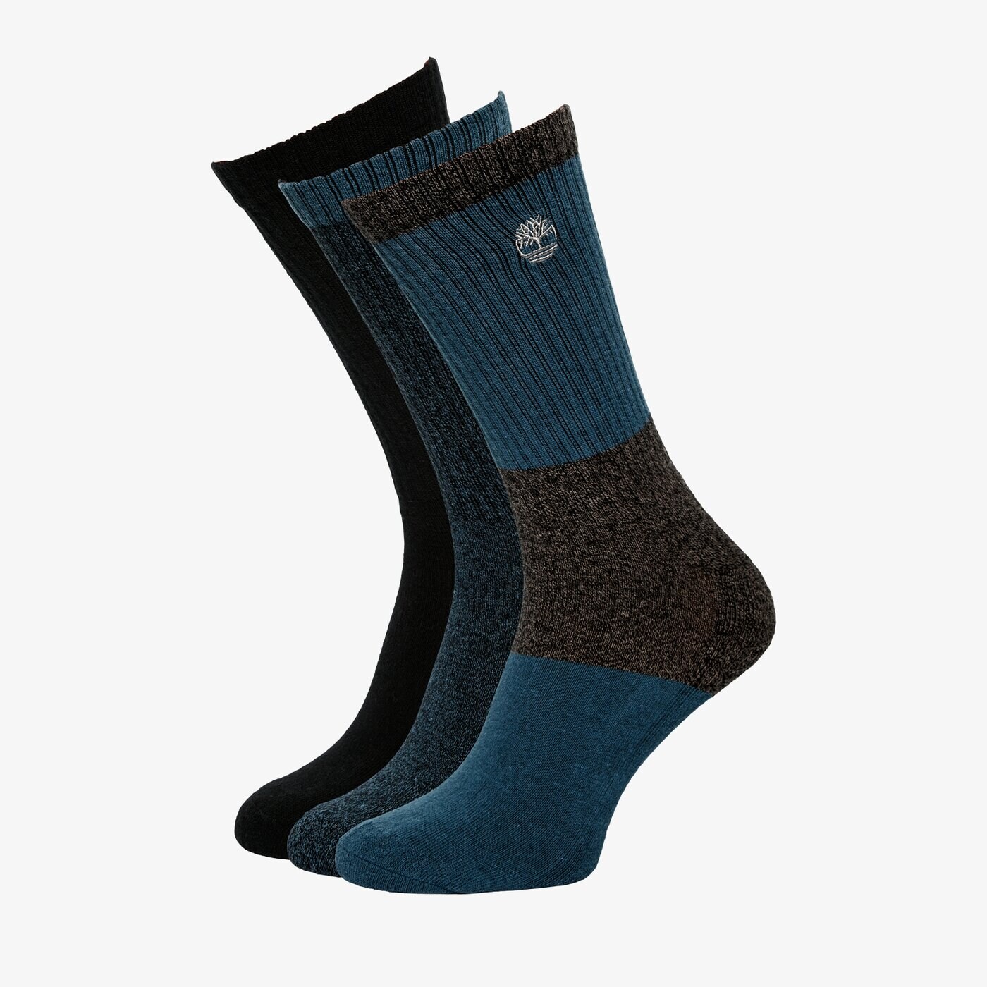 Męskie skarpetki TIMBERLAND SKARPETY 3PP BOOT SOCK GIFT BOX tb0a1eqb0011 kolor czarny