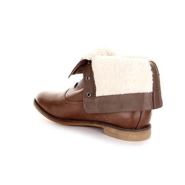 Damskie botki / sztyblety LACOSTE SERENAC 724clw0032078 kolor brązowy