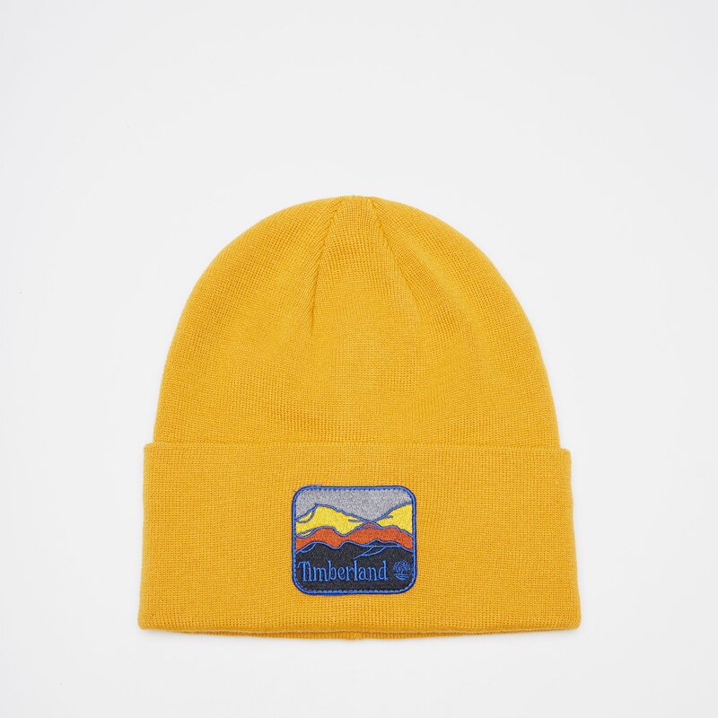 TIMBERLAND CZAPKA BEANIE WITH MOUNTAIN PATCH