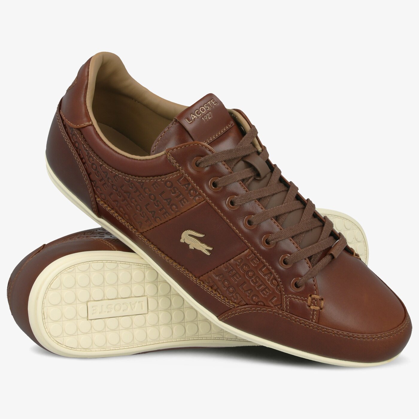 Męskie sneakersy (buty) LACOSTE CHAYMON 120 6 US CMA 739cma0051ak2 kolor brązowy