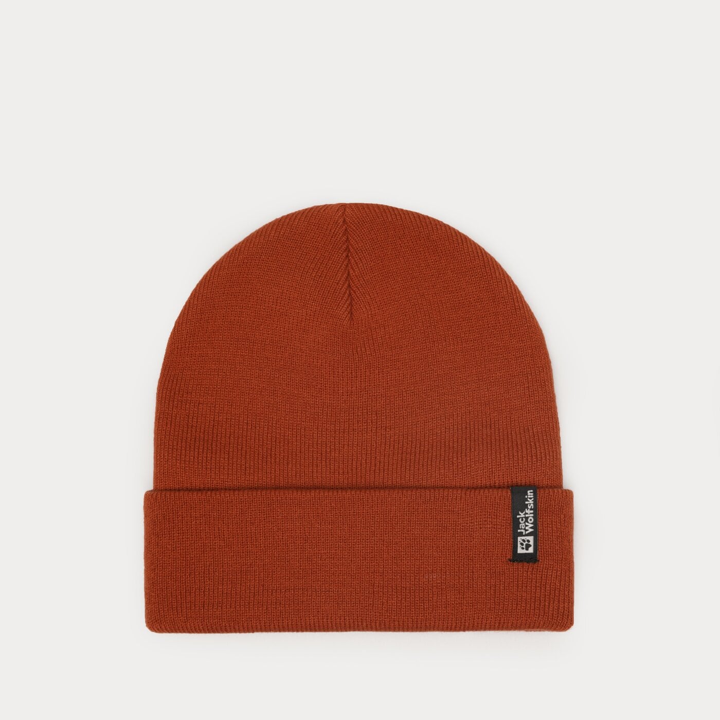 Damska czapka zimowa JACK WOLFSKIN CZAPKA RIB BEANIE 19038922503 kolor czerwony