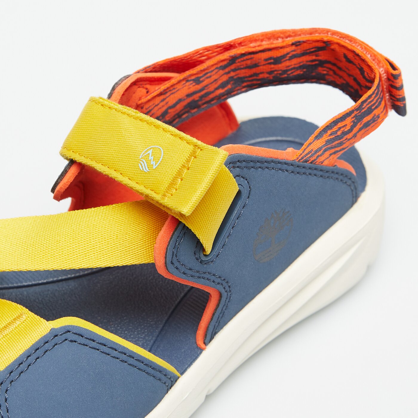 Dziecięce sandały / klapki TIMBERLAND MOTION DUNE BACKSTRAP SANDAL MEDIUM YELLOW WEBBIN tb0a6c4petu1 kolor multicolor