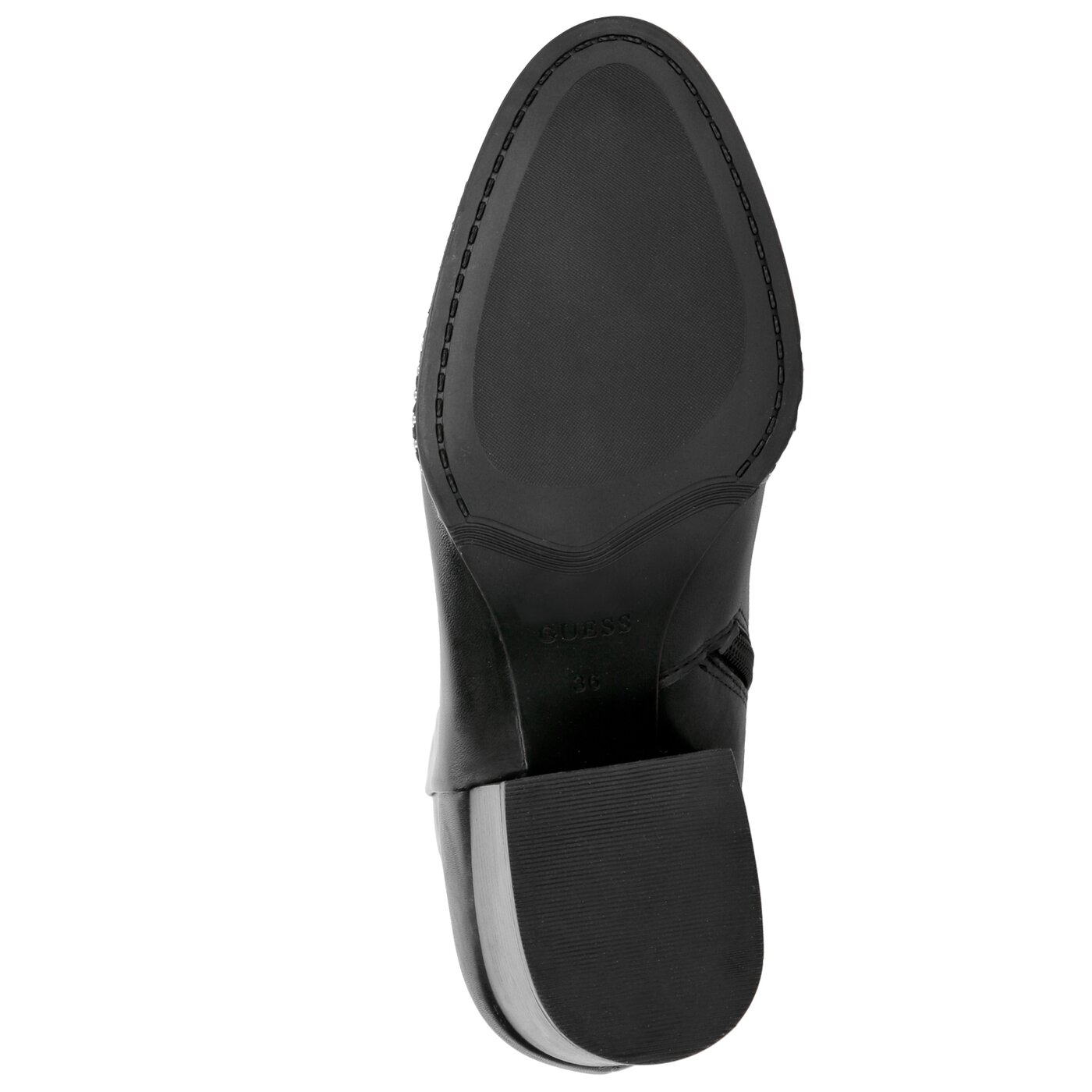 Damskie botki / sztyblety GUESS COLETE flcoe4lea10black kolor czarny