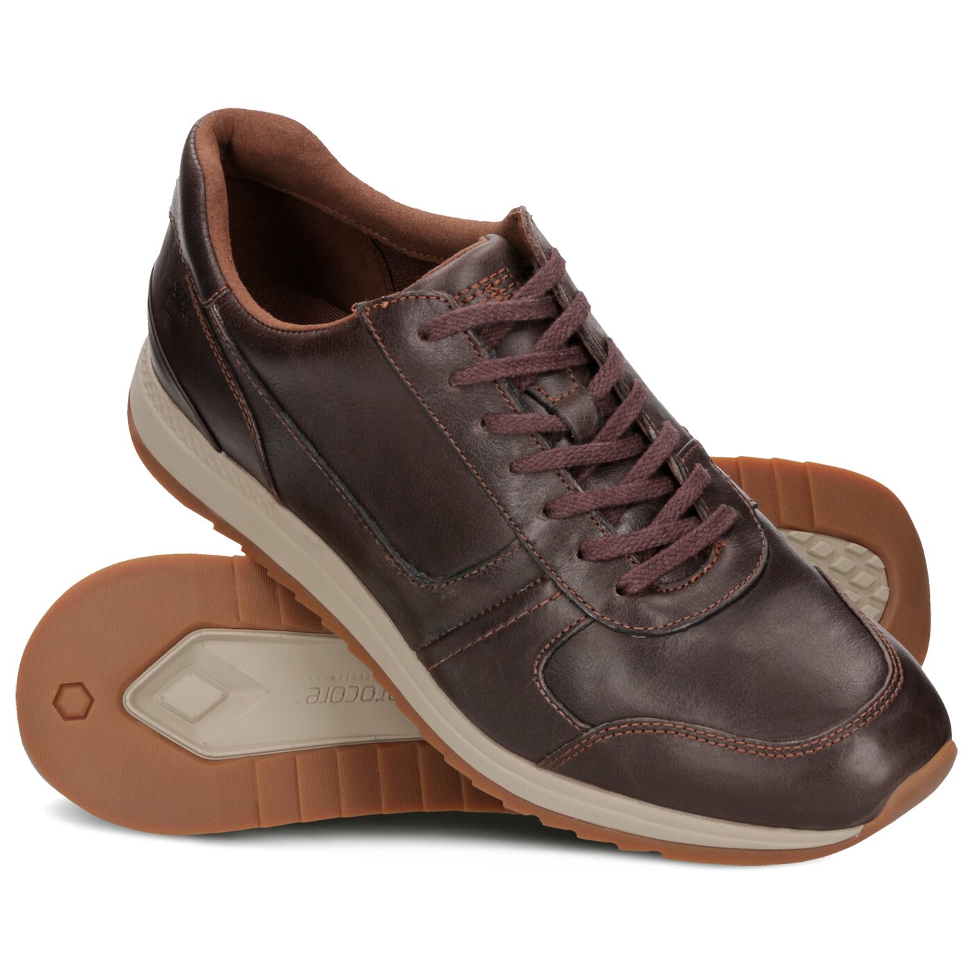 Męskie sneakersy (buty) TIMBERLAND MADAKET LEATHER SNEAKER tb0a1ysu9311 kolor brązowy