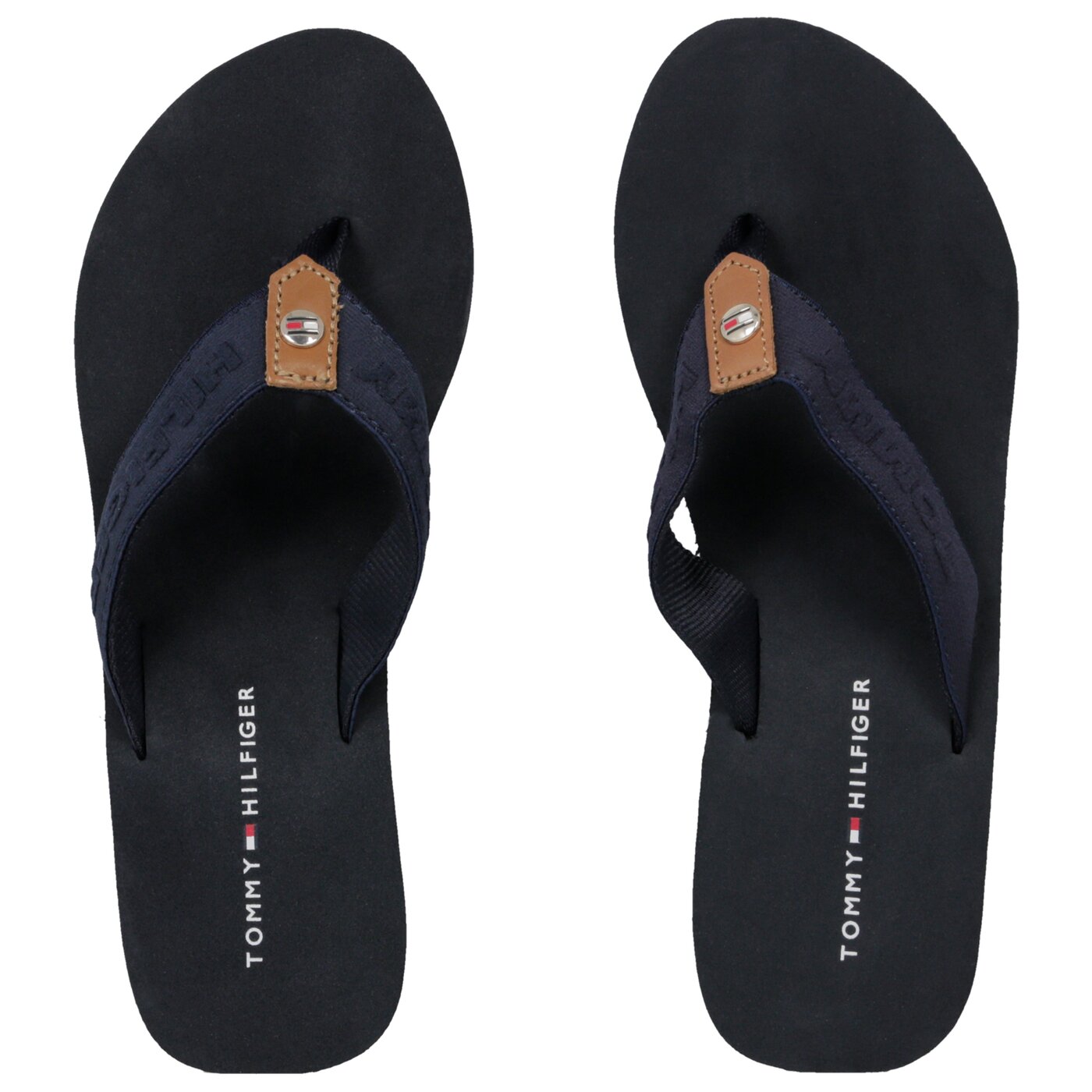 Damskie klapki TOMMY HILFIGER INT DALYA 17D FLAG WEDGE BEACH SANDAL fw0fw03863020 kolor granatowy