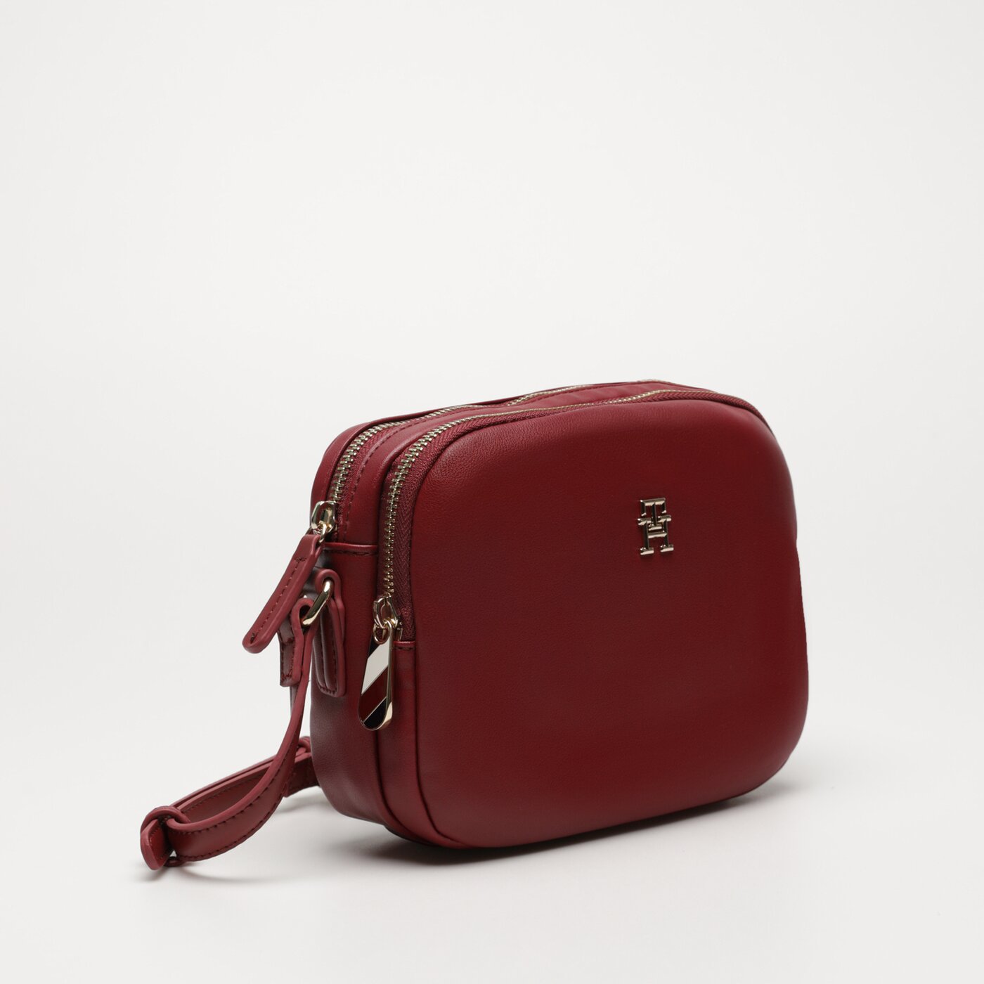 Damska torebka TOMMY HILFIGER TOREBKA POPPY PLUS CROSSOVER aw0aw15235xjs kolor bordowy