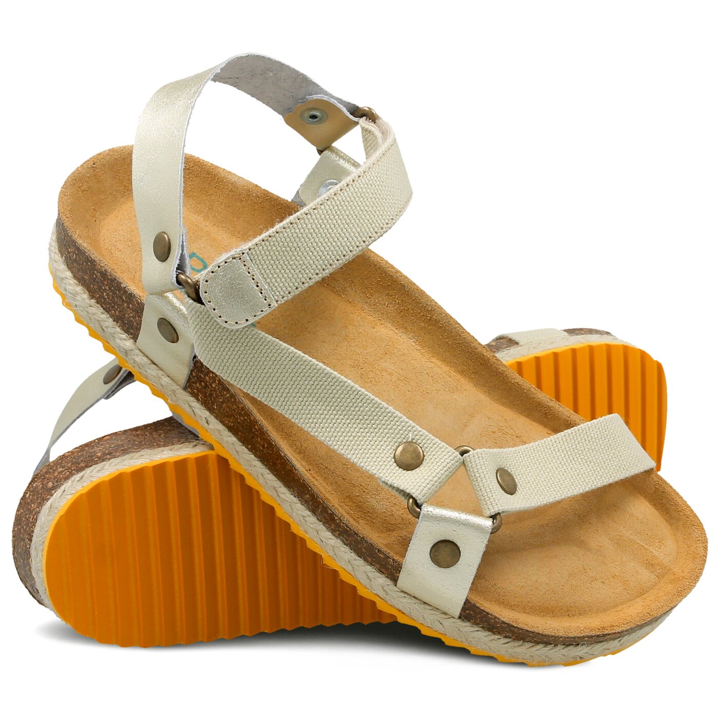 Damskie sandały PAEZ BIO TRECKING VAQUETA GOLD 1832756s82-212 kolor beżowy