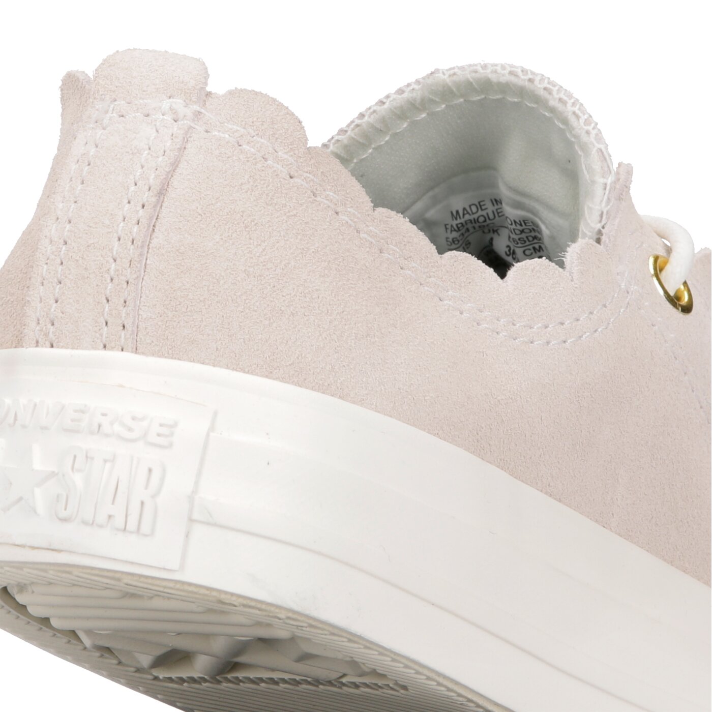 Damskie trampki CONVERSE CHUCK TAYLOR ALL STAR - SCALLOP c563418 kolor beżowy