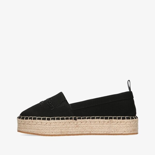 Damskie espadryle CALVIN KLEIN FLATFORM ESPADRILLES yw0yw00579bds kolor czarny