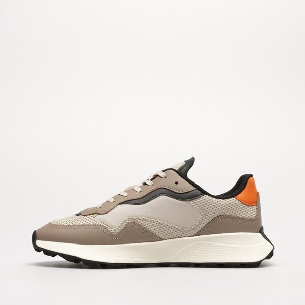 Męskie sneakersy (buty) TOMMY HILFIGER TJM RUNNER MIX MATERIAL em0em01259aev kolor beżowy