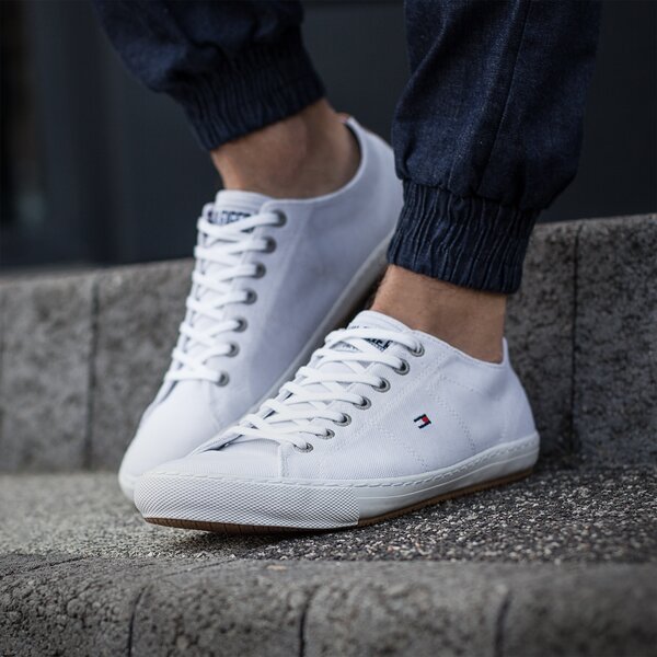 Męskie trampki TOMMY HILFIGER W2285ALKER 7D fm56820981100 kolor biały