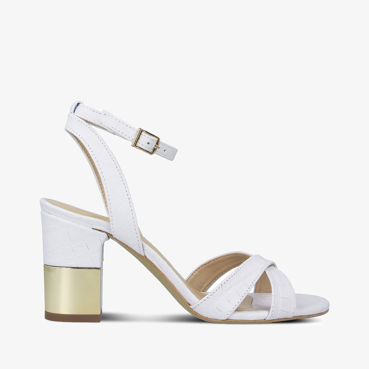 Damskie sandały SYMBIOSIS CALL ME SENORITA  syws120001 kolor biały