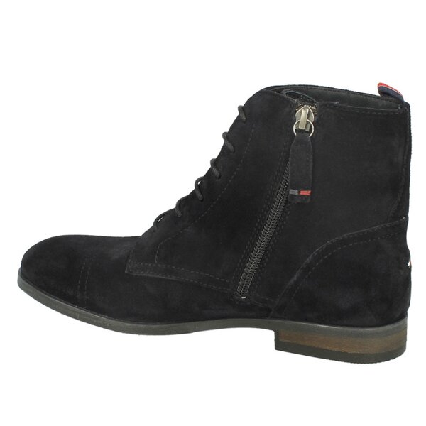 Damskie botki / sztyblety TOMMY HILFIGER BILLIE 5 B  fw56816295403 kolor granatowy