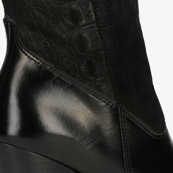 Damskie kozaki SYMBIOSIS HIGH WILD WEST  sywc219019 kolor czarny