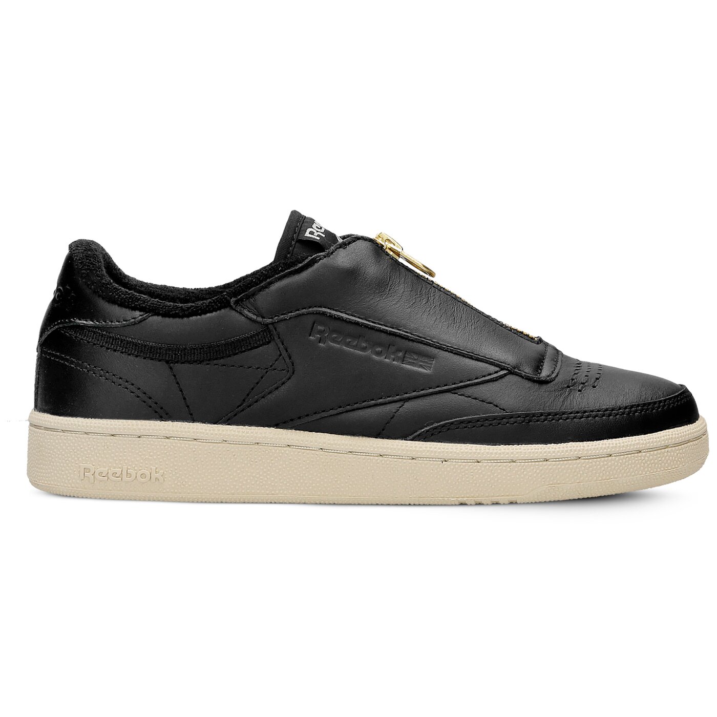 Damskie sneakersy (buty) REEBOK CLUB C 85 ZIP bs6608 kolor czarny