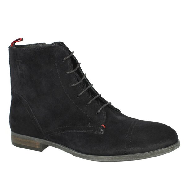 Damskie botki / sztyblety TOMMY HILFIGER BILLIE 5 B  fw56816295403 kolor granatowy