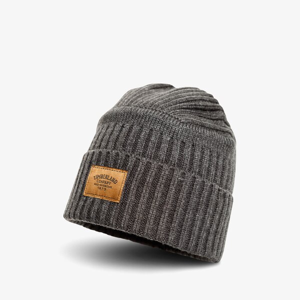 Mężczyzna Akcesoria Czapki zimowe Mężczyzna TIMBERLAND CZAPKA ZIMOWA RIBBED BEANIE TB0A1EGW0101 kolor SZARY